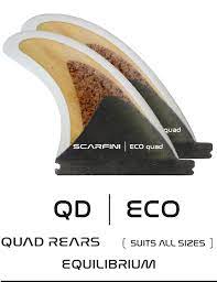 Rear Quad Eco type FCS by Scarfini Fins